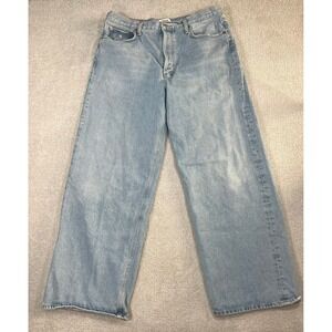 AGOLDE Baggy Jeans Light Wash Blue Organic Cotton A9079-1141 Womens 31